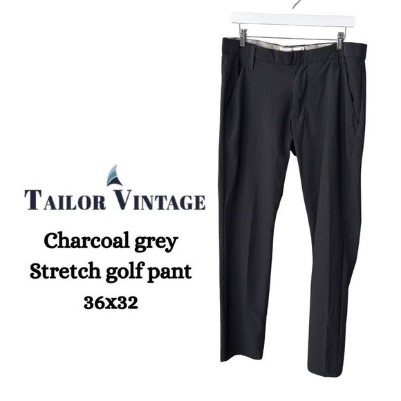 Tailor Vintage Gray Golf ⛳️ Pants Modern Fit mens 36x32 - Picture 1 of 9